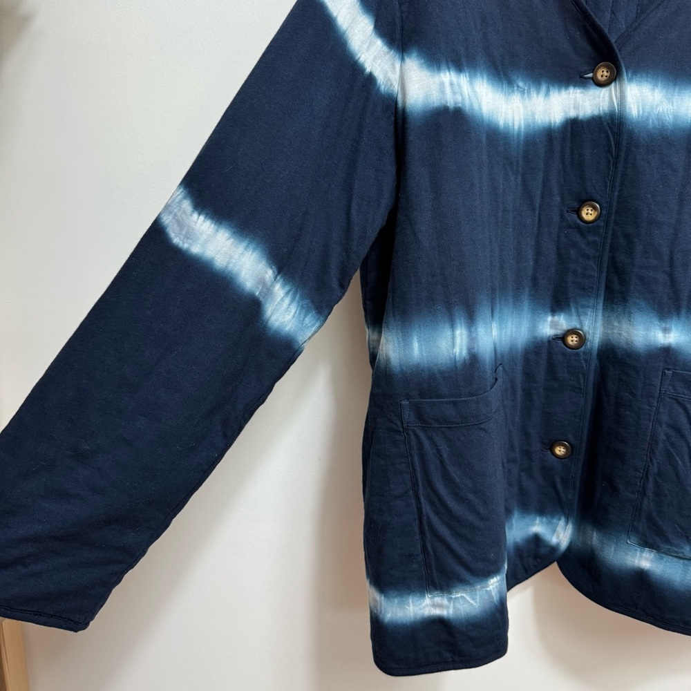 J. Jill PureJill Tie Dye Cotton Quilted Jacket XL - Picture 5 of 13